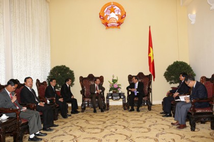 Phó Thủ tướng Nguyễn Xuân Phúc tiếp Bí thư tỉnh Houaphanh, Lào